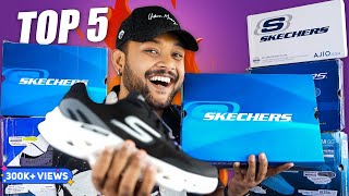 Top 5 Best Skechers Shoes for Men 🔥 Best Comfortable RunningGym Shoes Haul Review 2024  ONE CHANCE [upl. by Frey610]