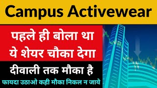 Campus Activewear दीवाली से पहले ही धमाका कर दिया  Campus Activewear Share Latest News  Breakout [upl. by Ludovico]