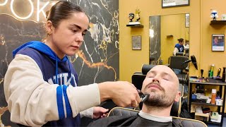 Quickly In amp Out She Gave Me A Fantastic Service 💈ASMR [upl. by Guidotti]