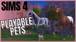 Sims 4 Playable Pets PC Only [upl. by Segal]