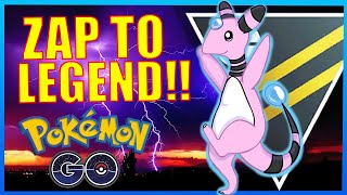 AMPHAROS LANDS CLUTCH ZAP CANNONS FOR FIRST TIME LEGEND  POKÉMON GO BATTLE LEAGUE [upl. by Idleman]