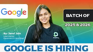 Google is Hiring 2025 amp 2026 Batch  Internship Opportunity [upl. by Acirderf]