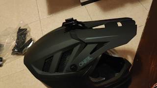 ONeal Blade Helmet solid BLACK  fast UNBOXING [upl. by Iaoh]