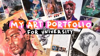 My Successful Illustration Portfolio for Applying to University  Advice [upl. by Durham]