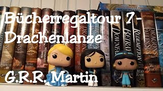 Bücherregale Tour  Teil 7  August 2017  Drachenlanze Fantasy George RR Martin [upl. by Annaeg]