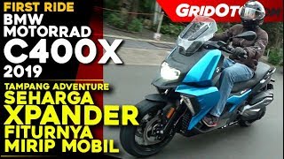 BMW C400X 2019 l First Ride Review l GridOto [upl. by Algie]