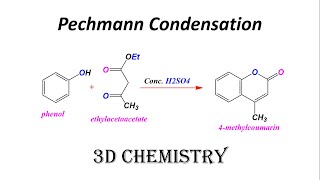 Pechmann Condensation  pechmann reaction mechanism  organic chemistry [upl. by Dorn239]