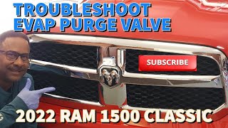 20132022 RAM 1500 CLASSIC 36L Troubleshoot an EVAP Vapor Canister Purge Control Valve Solenoid [upl. by Yrffoeg221]