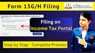 How to File Form 15GH online on Income Tax Portal  Upload Form 15GH on Income Tax EFiling Portal [upl. by Liz]