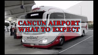 Cancun Airport What to Expect ADO Bus [upl. by Eidoc97]