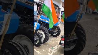 New Holland tractor 4by4 new shiva farming tracting tractordriving nishudaswal stunt shorts [upl. by Enoob]