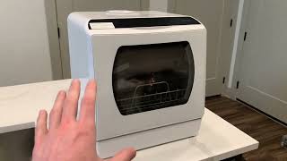 Hermitlux Countertop Dishwasher 5 Washing Programs Portable Dishwasher Review [upl. by Shawn]