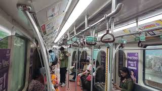 Kolkata metro 🚇 journey dakshineswar Baranagarnaopara Dum dum4K [upl. by Aleil]