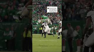 Saquon Barkley Jumps BACKWARDS Over Defender This Is INSANE 🤯 PhiladelphiaEagles NFL [upl. by Ila754]