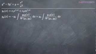 Variation of Parameters for Differential Equations KristaKingMath [upl. by Sukey248]