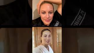 Danielle Savre Instagram Live  Stefania Spampinato  Station19 x Greys Crossover  Marina Live [upl. by Ecirehs]