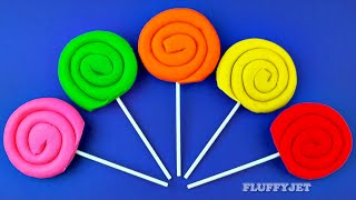 Learn Colours with Play Doh Lollipops for Children Play amp Learn with Toys [upl. by Sand168]