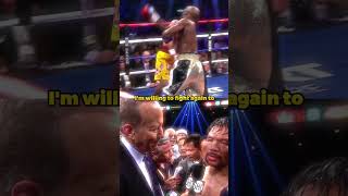 Manny Pacquiao tried to challenge Floyd Mayweather for a rematch [upl. by Adehsar]