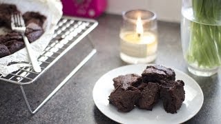 Super Gooey Chocolate Brownie Recipe  ViviannaDoesBaking [upl. by Nnyliak874]