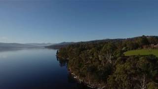 Drone flight  Glaziers Bay Tasmania [upl. by Jezabel]