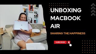 Unboxing the happiness MacBook Air  New MacBook Air Sleek Powerful and Ready to Go [upl. by Ganiats]