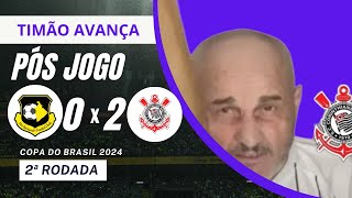 Pos jogo São Bernardo 0 x 2 Corinthians timão vence fora de casa e avança na Copa do Brasil [upl. by Ahsan809]