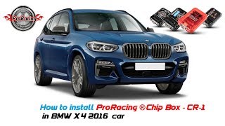 How to install ProRacing® Chip Box   CR1 in BMW X4 2016 car [upl. by Remat]