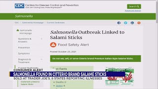 CDC warns salami sticks sold across US may be causing Salmonella outbreaks [upl. by Vinny458]