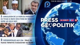 ANNULATION DE LA VISITE DU PRÉSIDENT DU TCHAD À PARIS SOUS FOND DE TENSIONS ENTRE LES DEUX PAYS [upl. by Ahseina]