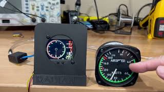 Airspeed Indicator with True Airspeed [upl. by Handel545]