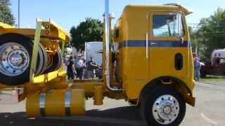 Restored White Freightliner truck and trailer  COE [upl. by Noed]