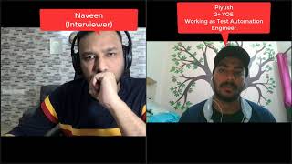 Testing Mock Interview  2 Years of Experience SDET 1 Test Automation  By Naveen AutomationLabs [upl. by Poree393]