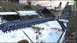 Mount amp Blade II Bannerlord Sturgia vs Aserai big siege battle [upl. by Nnateragram358]