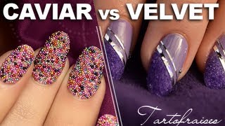 Nail art  tendance Velvet amp Caviar manucure [upl. by Jallier785]