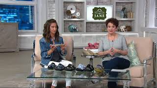 Alegria Leather Adjustable Slide Sandals  Peggy on QVC [upl. by Quintina]