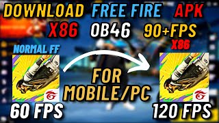 FREE FIRE X86 OB46 APK DOWNLOAD  FREE FIRE X86 APK OB46  FREE FIRE X86 GLOBAL  AMAZON APP STORE [upl. by Goodyear878]