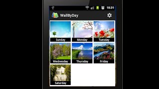 WallByDay Android App to Auto Change Wallpaper by Day [upl. by Aicenet]