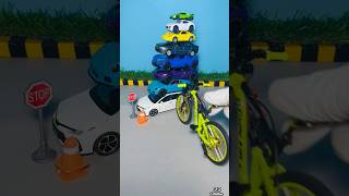 Green Bicycle 🚲 VS Many Cars  Part190 ytshorts youtubeshorts shorts [upl. by Soule]