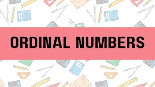 Ordinal Number [upl. by Tita]