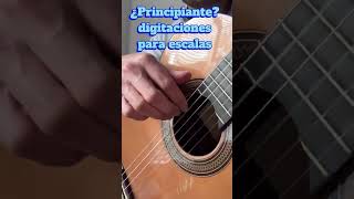 ¿PRINCIPIANTE Digitaciones para escalas  Curso completo de guitarra [upl. by Llertnahs564]