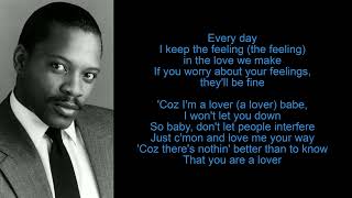 The Lovers by Alexander ONeal Lyrics [upl. by Ries]