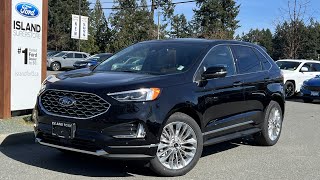 2024 Edge Titanium  Nav Moonroof AWD Review  Island Ford [upl. by Ruthanne327]