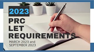 PRC LET REQUIREMENTS Basic Requirements [upl. by Leva]