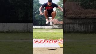 Push up amp Chest jump viralvideo motivation morning sports trending [upl. by Ellehsram]