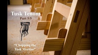 Make a Tusk Tenon Joint with Hand Tools Part 55 [upl. by Millie854]