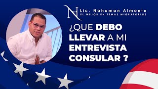 Cuales documentos debo llevar a la entrevista consular si solicito VISA DE PASEO [upl. by Elyac]