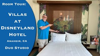 Villas at DISNEYLAND HOTEL  DUO STUDIO Standard  Accessible  Room Tour  Disney Vacation Club DVC [upl. by Sewole]