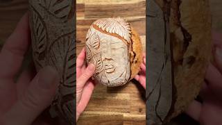 Art Scoring Sourdough 🔥 food bread sourdough breadbaking breadrecipe bakeathome breadrecipe [upl. by Gasperoni730]