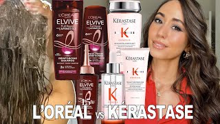 Healthy Hair Wash Routine  L’Oréal Elvive Full Resist vs Kérastase Genesis Comparison [upl. by Neelahtak697]