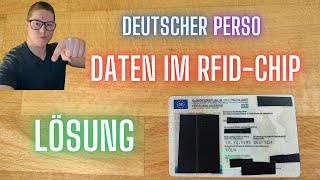 RFIDChip im deutschen Perso unlesbar machen  schützen [upl. by Ettenaj]